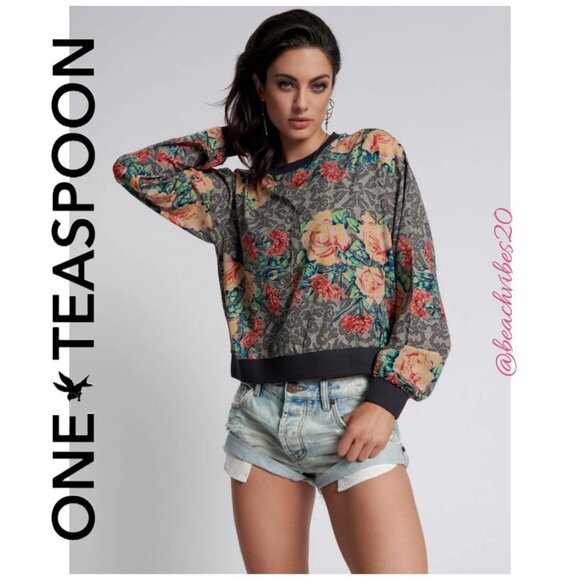 ONE TEASPOON Bandits Low Waist Denim Shorts Archived Kansas Blue 30 NWT - Picture 1 of 6